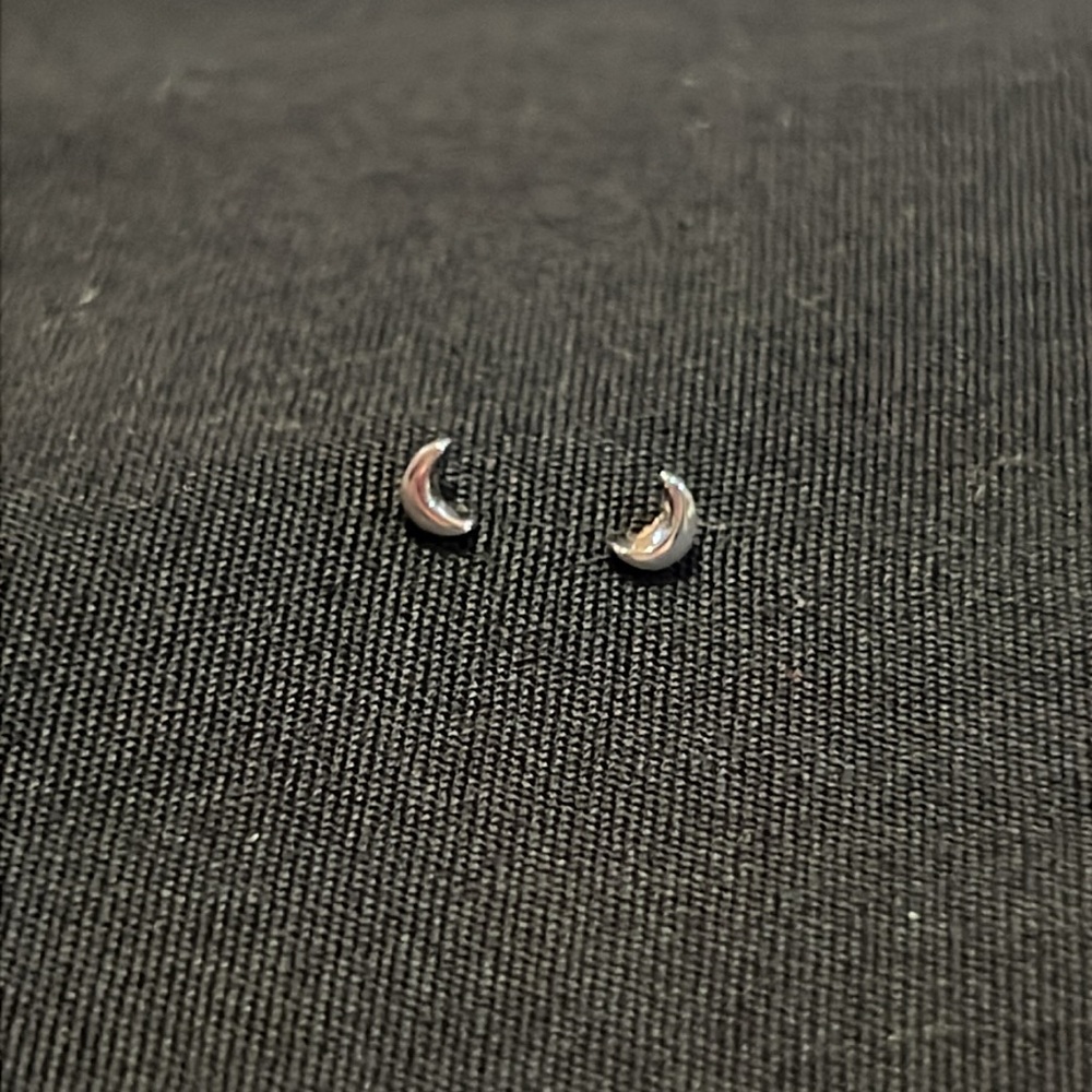 Silver Moon Earrings